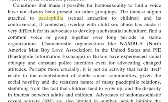 Sexuality by Jeffrey Weeks, p.76, first published in 1986